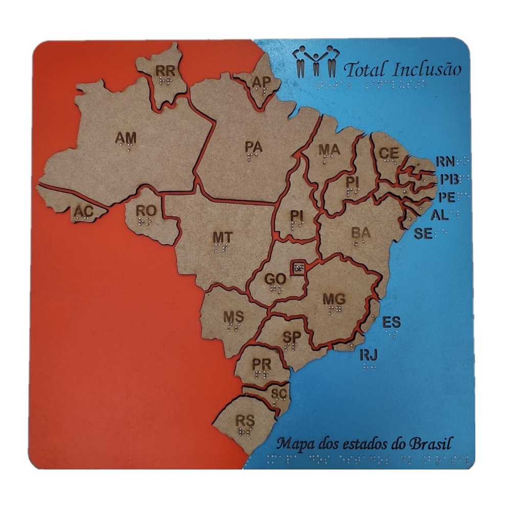 Mapa do Brasil adaptado - Laratec